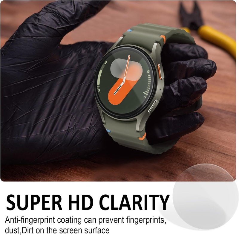 SPGUARD 4 Pack for Samsung Galaxy Watch 7 Screen Protector 44mm Tempered Glass Clear Film Anti Scratch Bubble Free Compatible with Galaxy Watch 7/6/5/4 44mm(NOT for Others Models) - Image 5